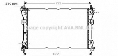AVA QUALITY COOLING fd2318 -  Радиатор, охлаждение двигателя